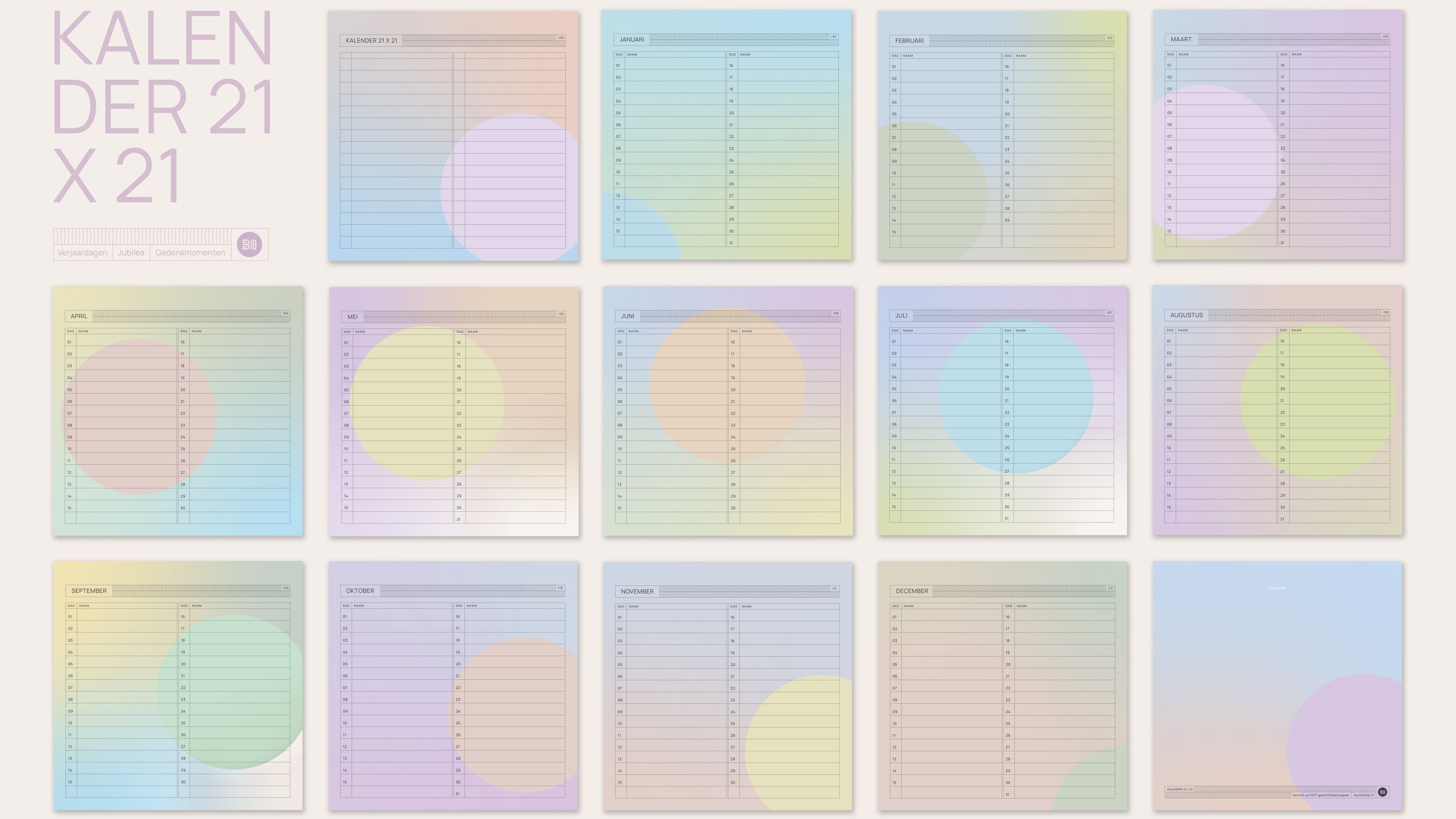 buro-nellie kalender21x21